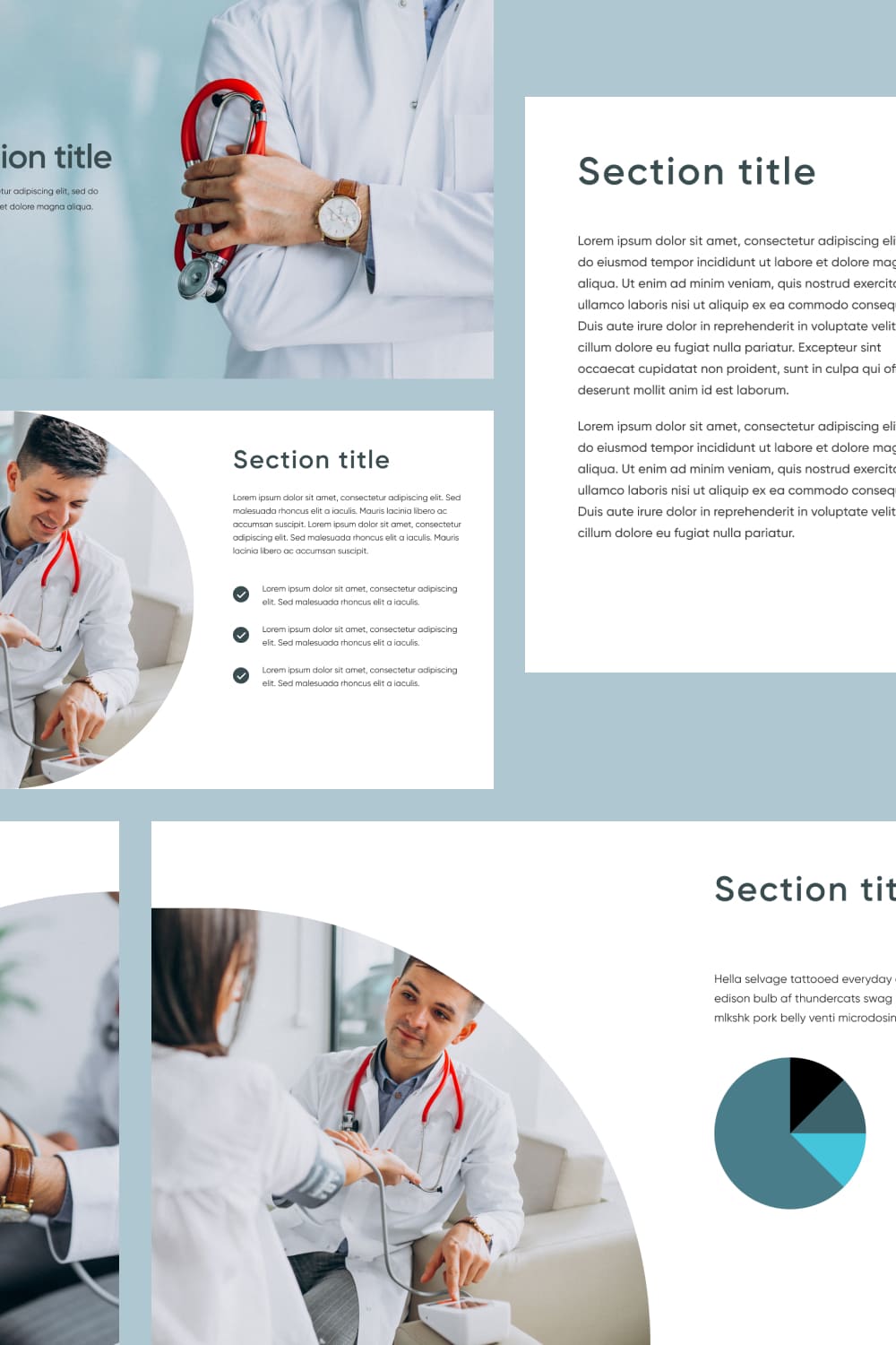 Pinterest of Healthcare Powerpoint Template.