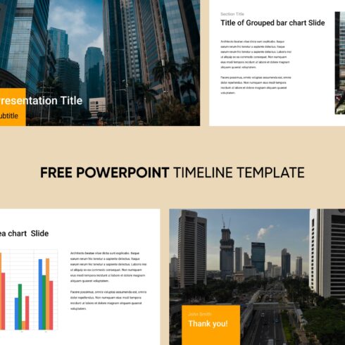 Images with Powerpoint Timeline Template.