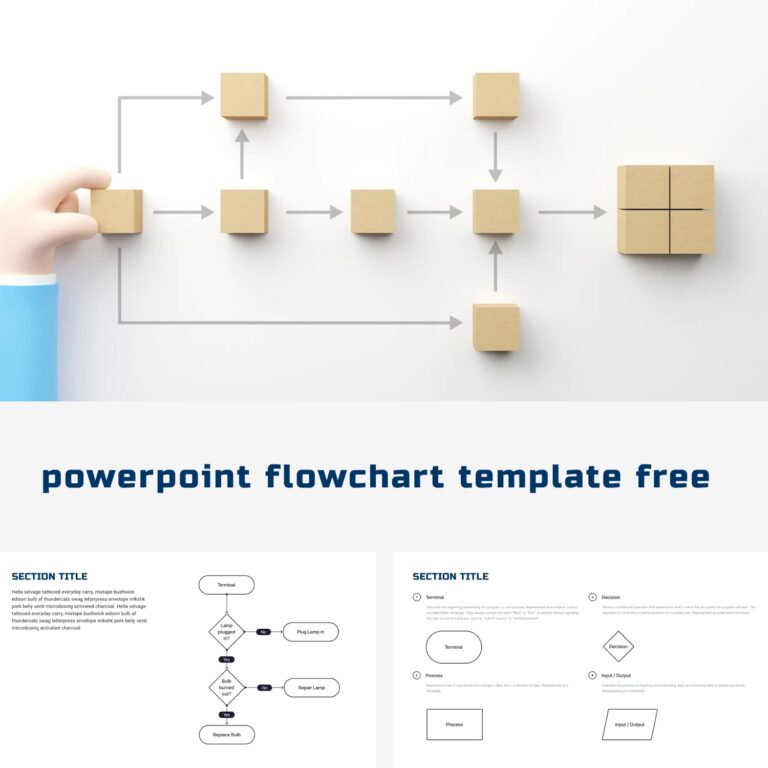 Free Powerpoint Minimal Flowchart Template – MasterBundles