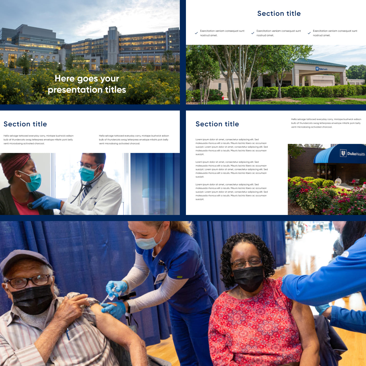 Preview Duke Health Powerpoint Template.