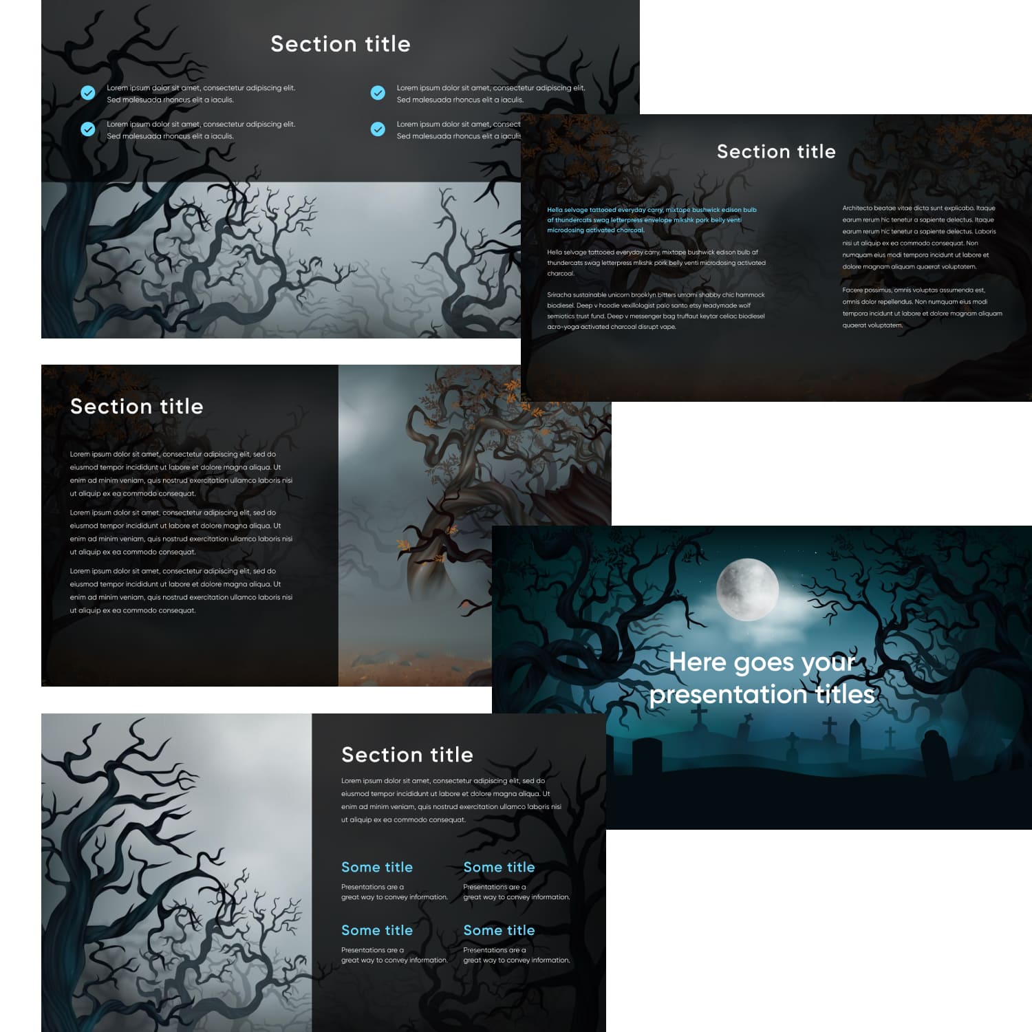 Free Halloween Powerpoint Template Cover.