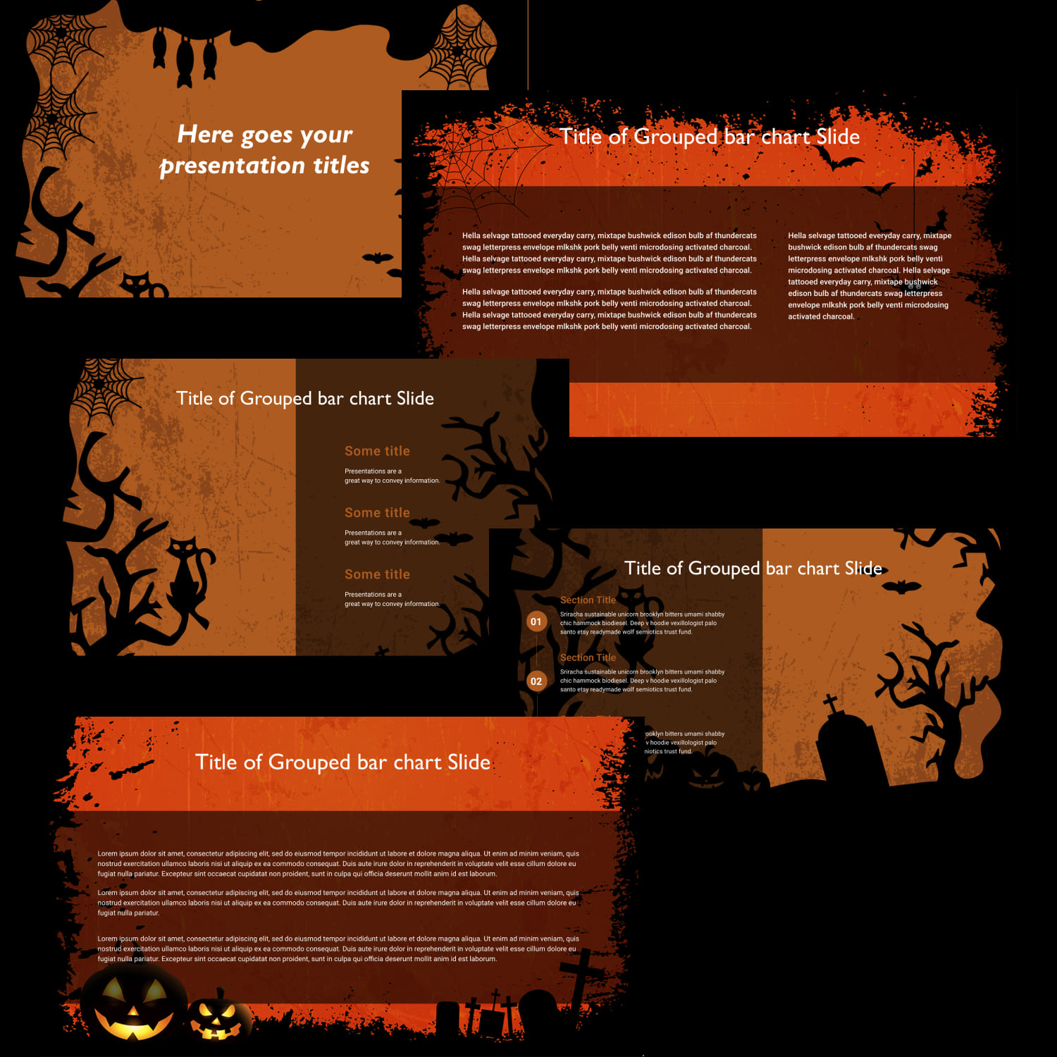 Free Halloween Dark Powerpoint Template Cover.