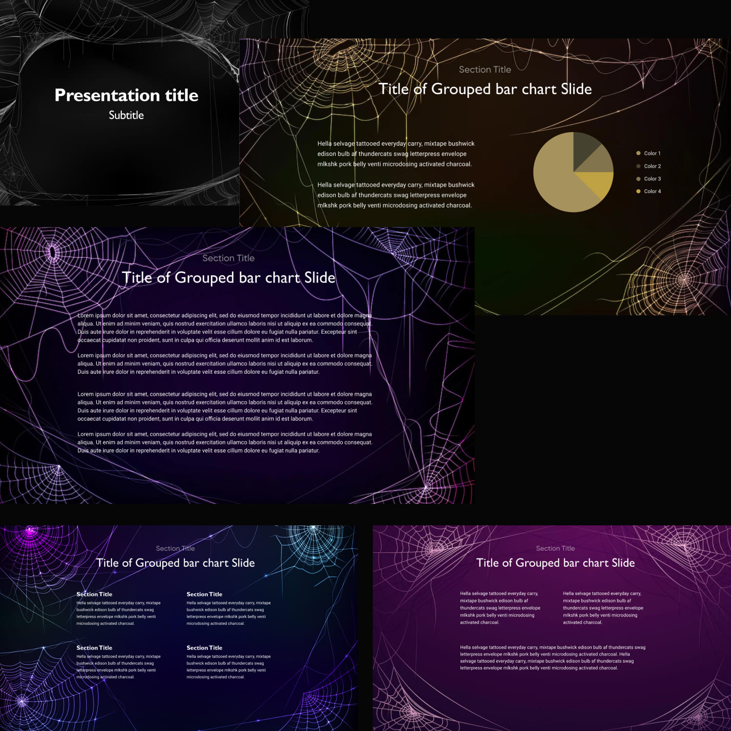 Free Scary Halloween Powerpoint Template Cover.