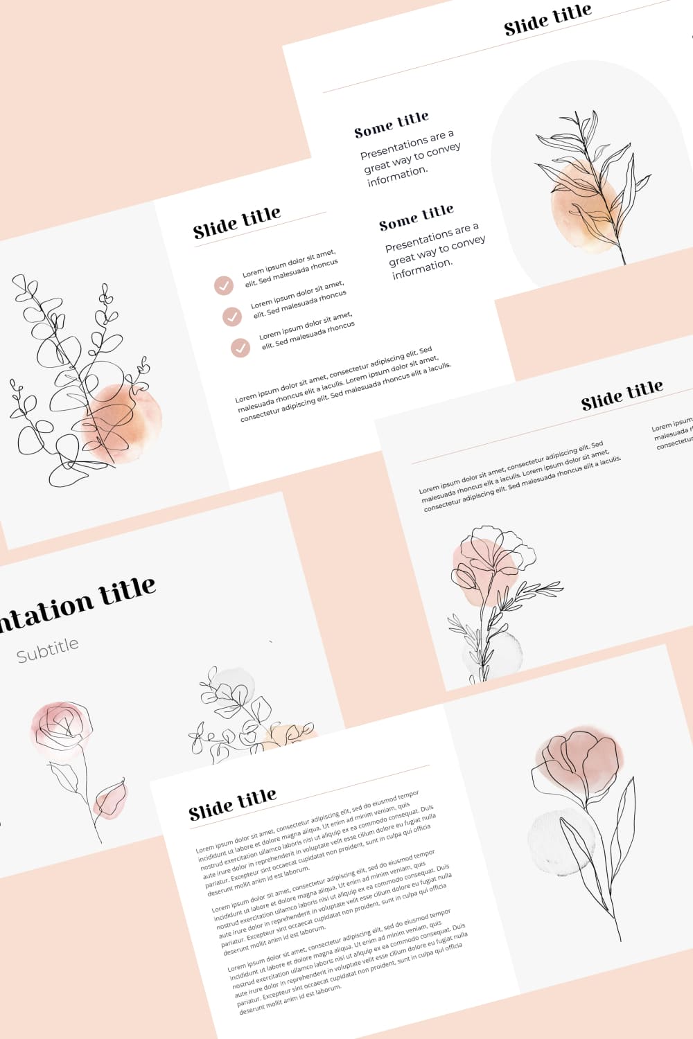 Free Aesthetic Flower Simple Powerpoint Background | Master Bundles