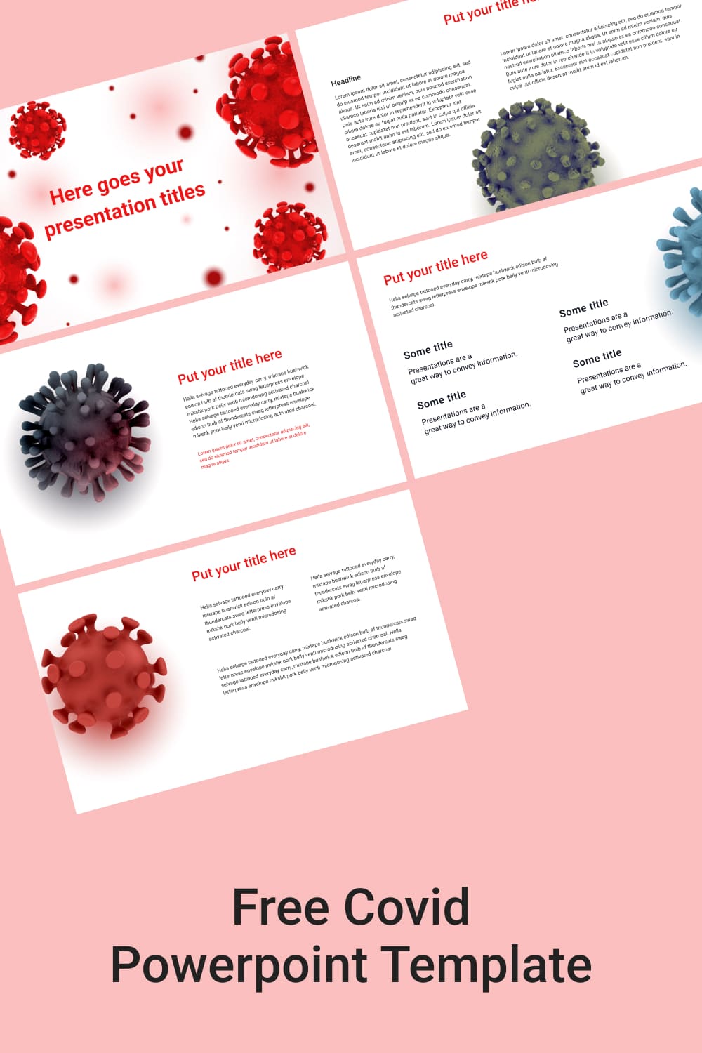 Pint Free Covid Powerpoint Template.