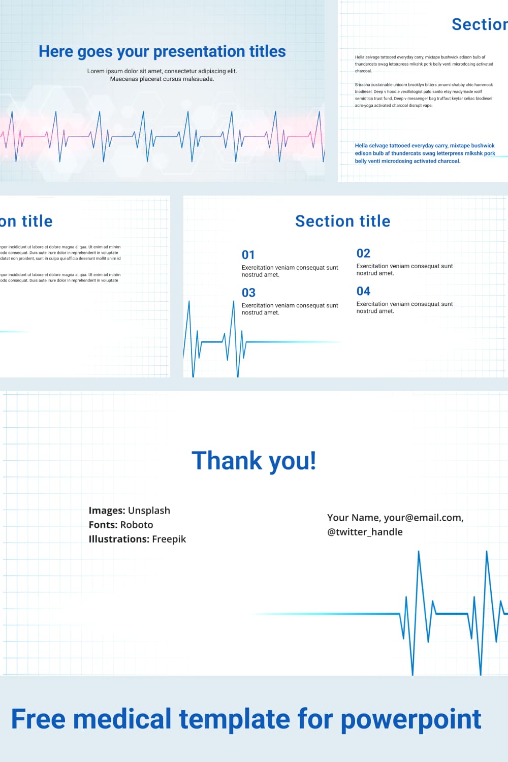 Pint Free Medical Template For Powerpoint.