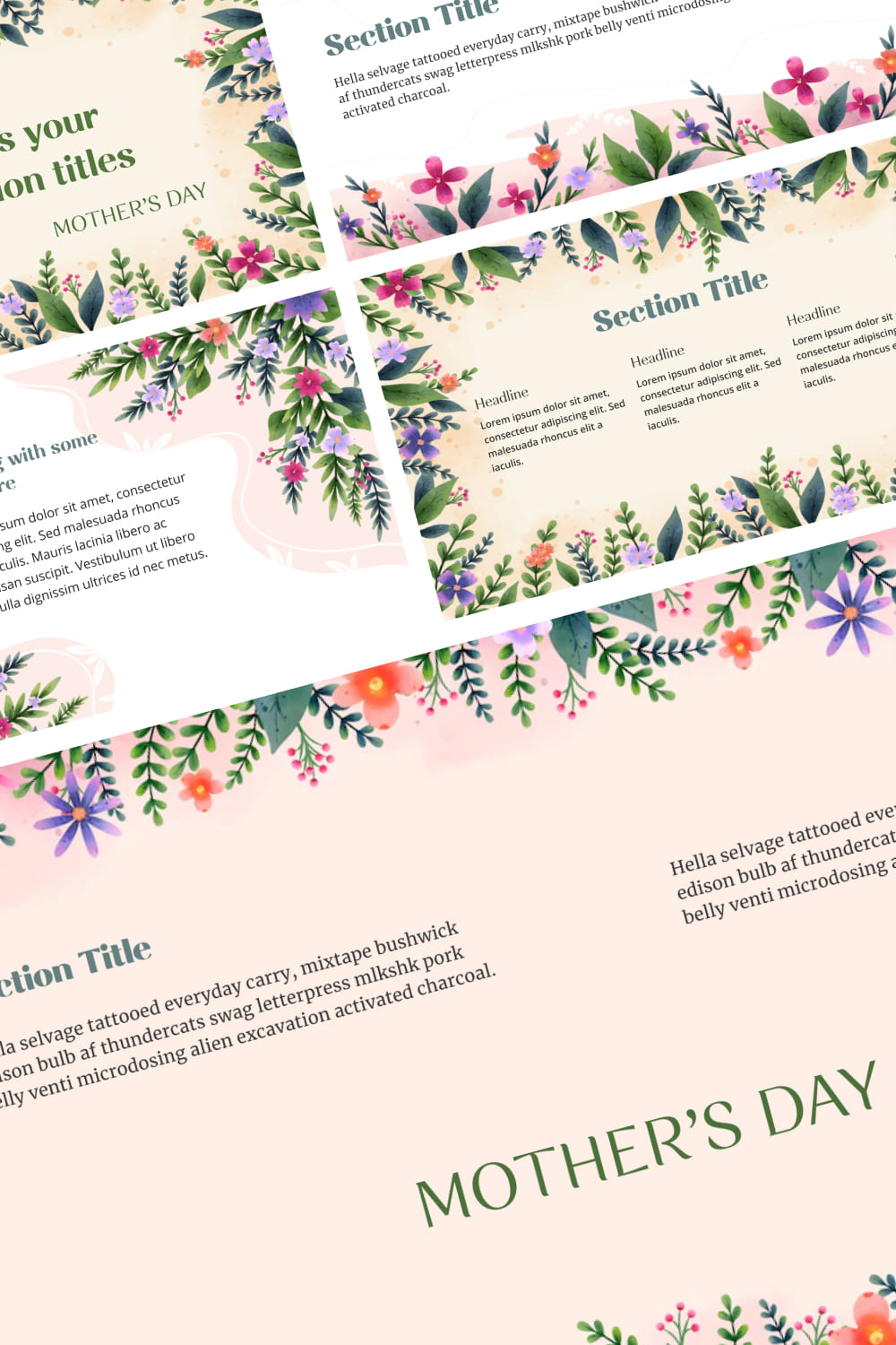 Free Powerpoint Background Flower Mother Day - Pinterest.