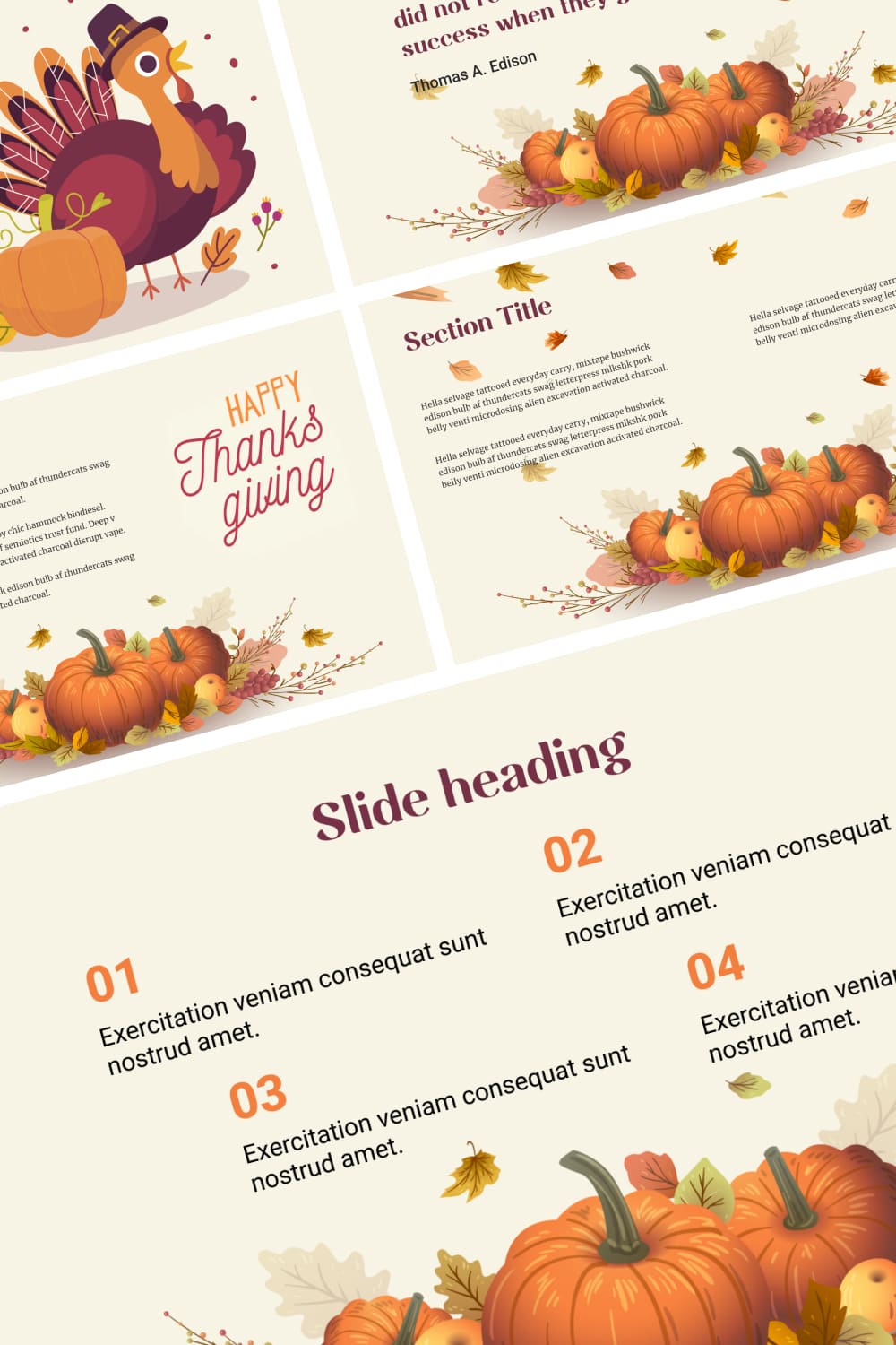 Face Thanksgiving Powerpoint Background.