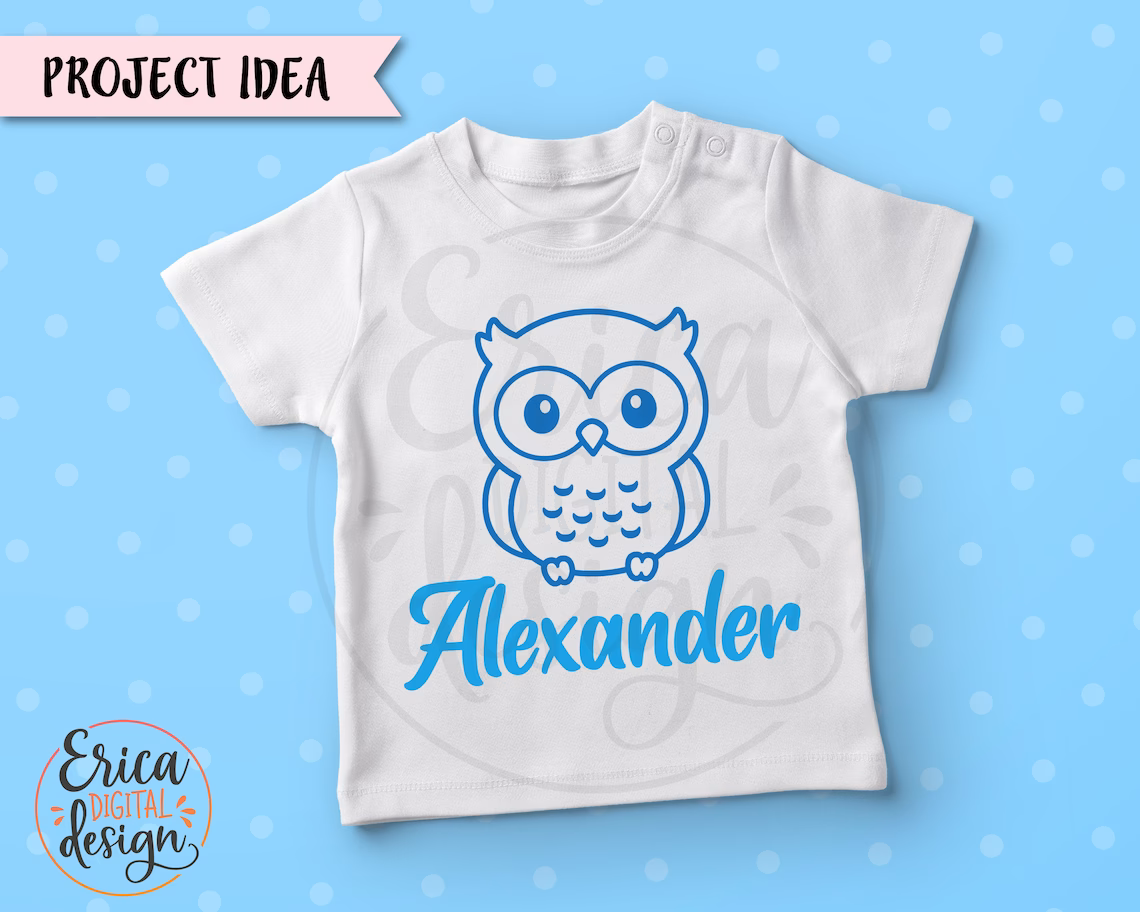 Children's t-shirt with an owl.