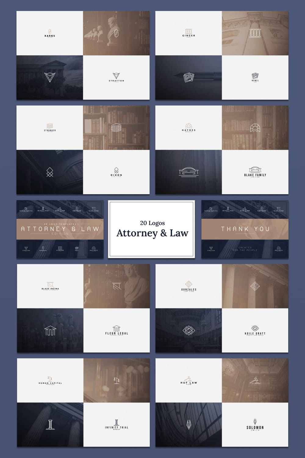 20 logos attorney law template.
