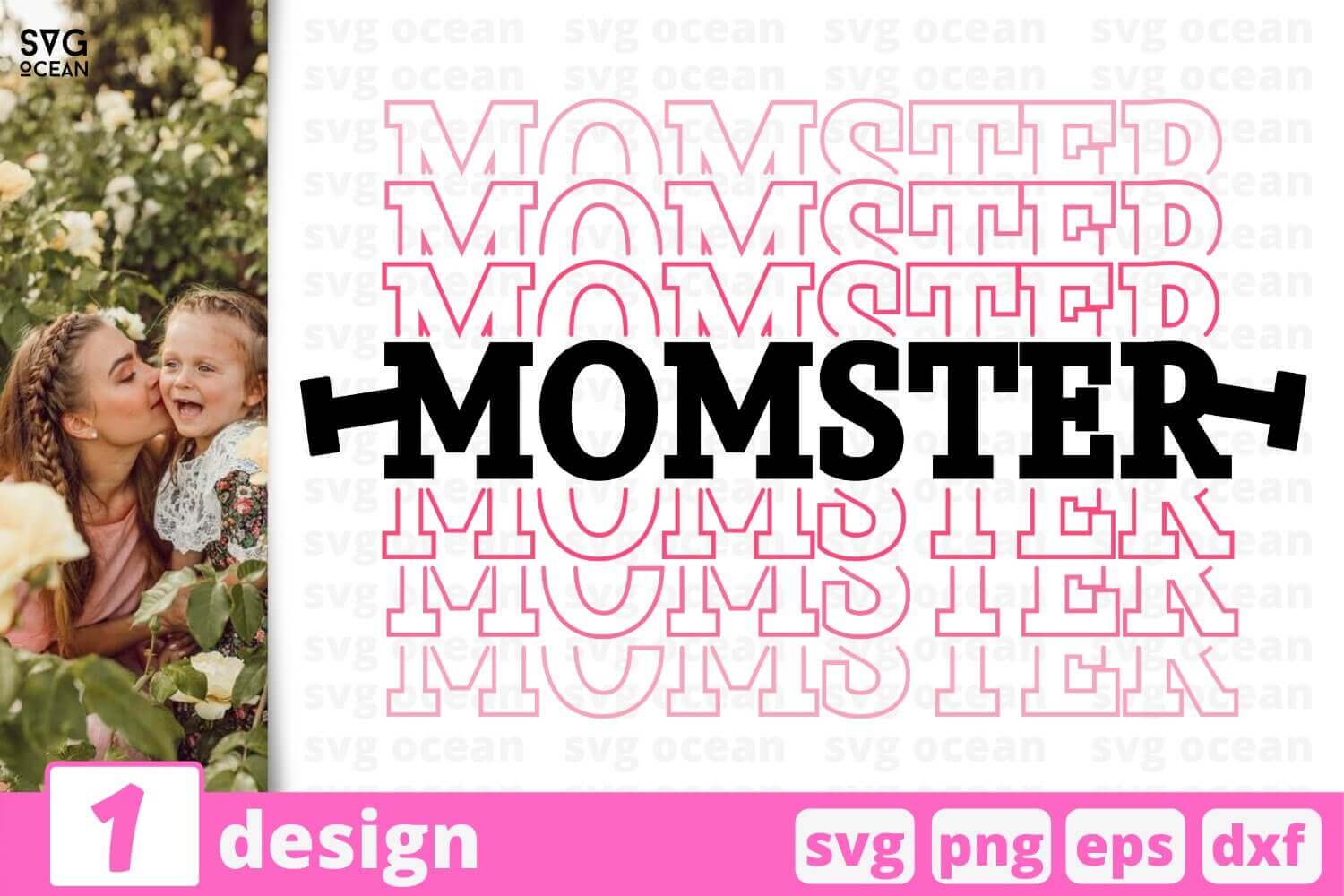 Momster Design in SVG, PNG, EPS, DXF.