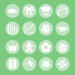 840 Green Pastel Circle Icons.