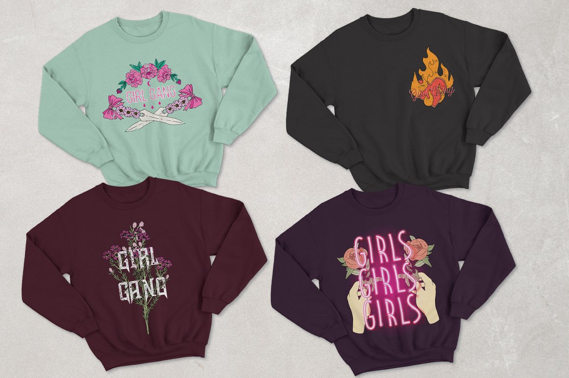 T-shirts on the theme of girls are amazing.