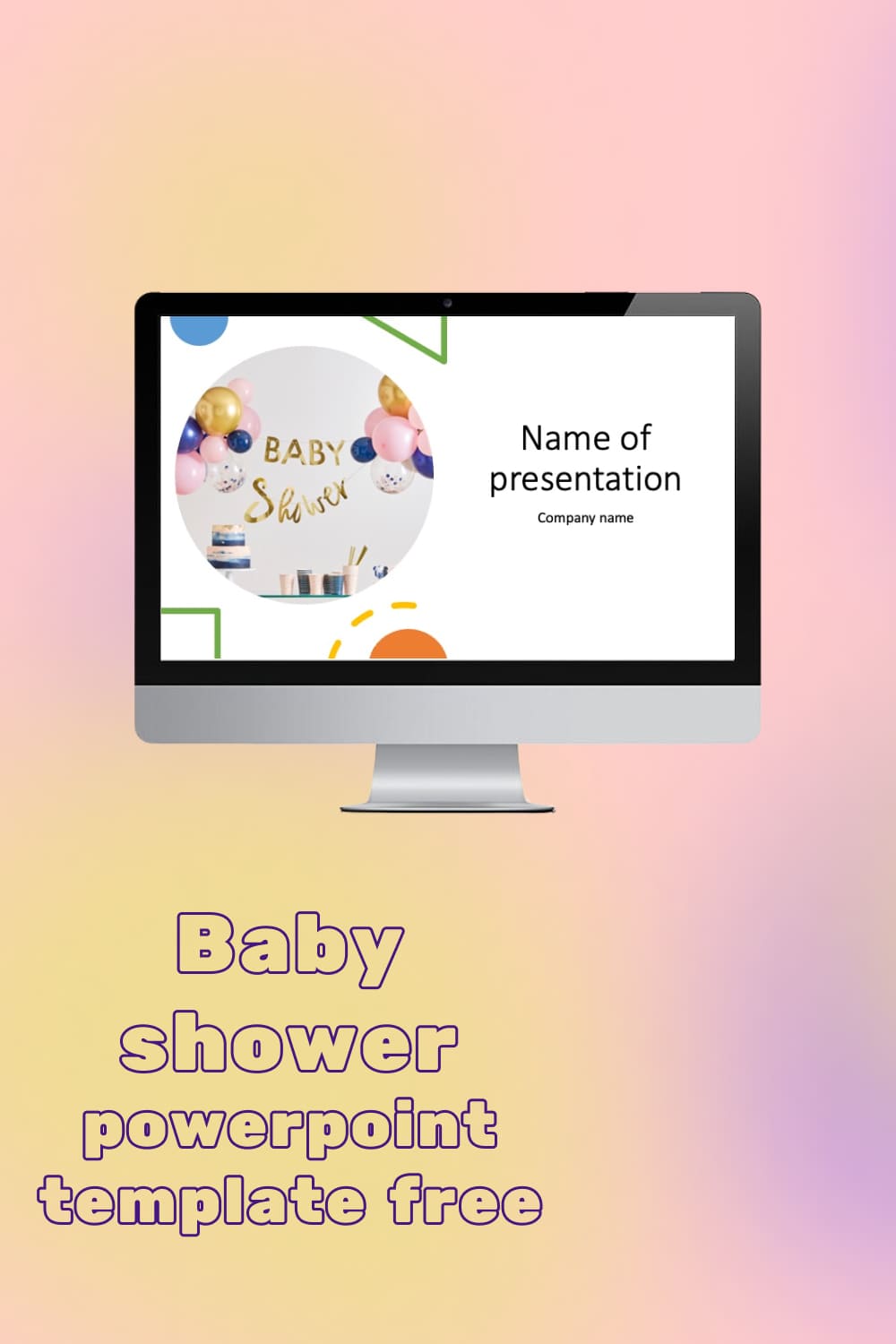 Pinterest of Baby Shower Powerpoint Template Free.