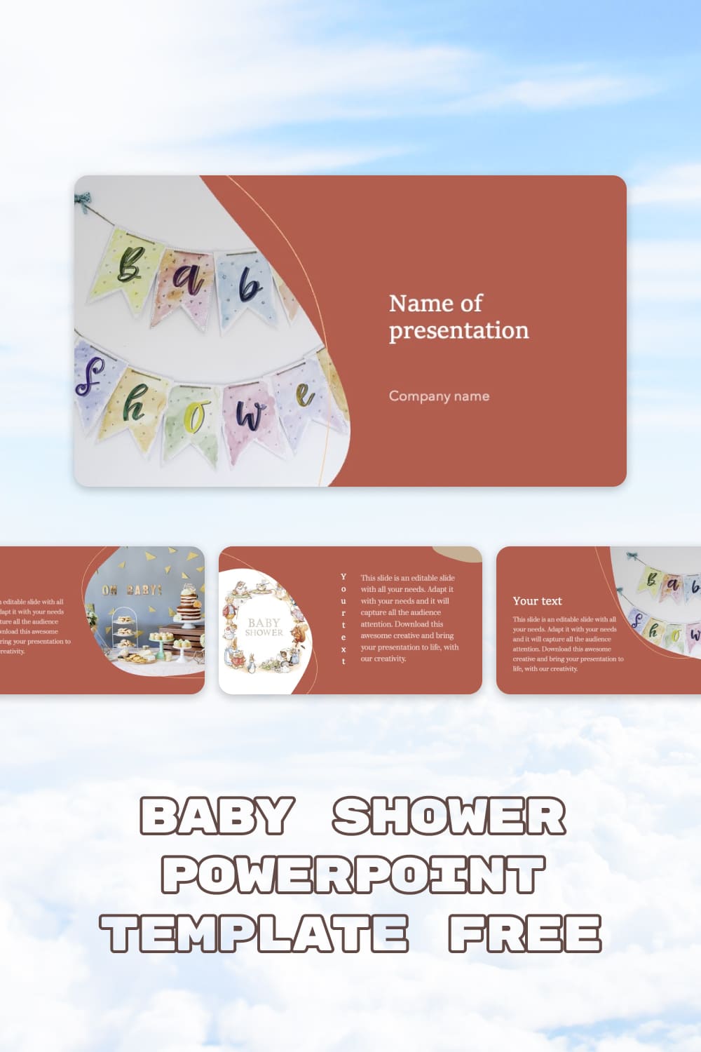 Pinterest Baby Shower Powerpoint Template Free.