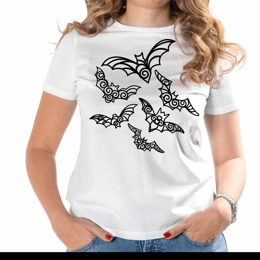 Purple Bat Flat Halloween PNG & SVG Design For T-Shirts