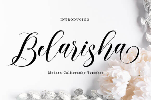 belarisha luxurious and elegant script font.
