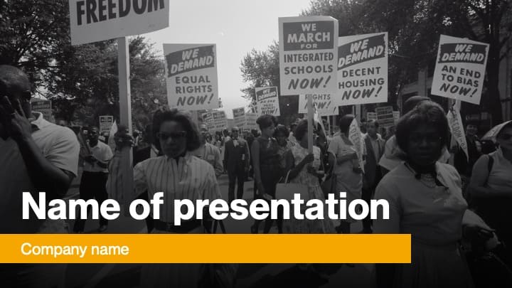 Black Oppression Presentation Template Title.