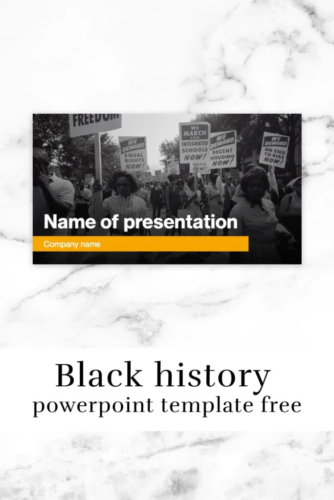 Black History Month Powerpoint Presentation Template MasterBundles