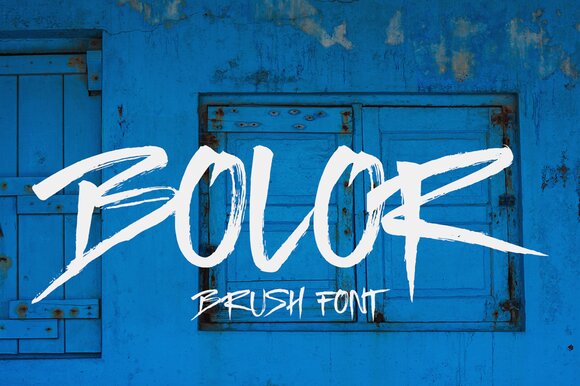 Bolor Brush Authentic Font facebook image.