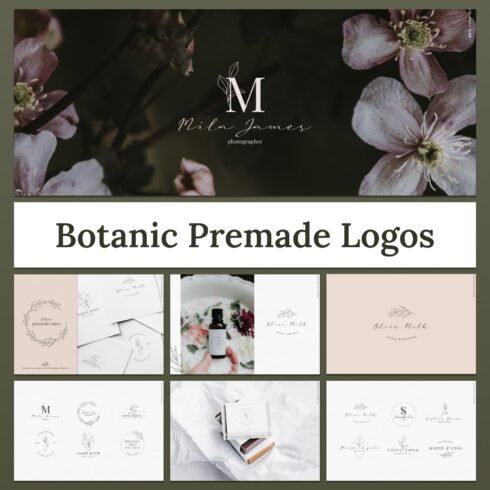 Botanic Premade Logos Lovely Collection cover image.