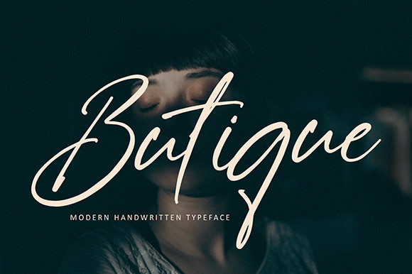 Butique Stylish Handwritten Font facebook image.
