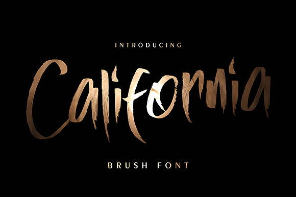 california brush font.