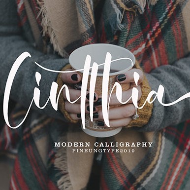 Cintthia Charming Handwritten Font cover image.