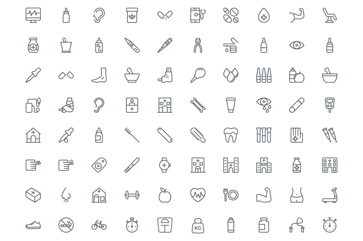 Icons for goods are unique.