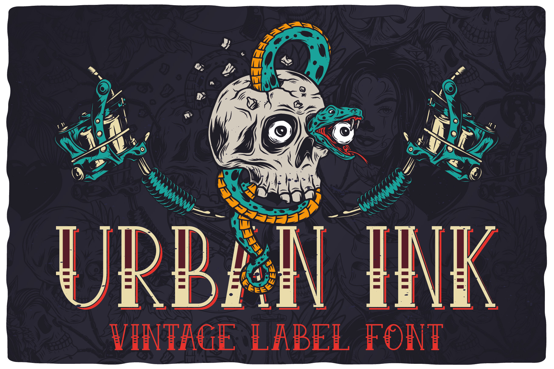 Urbanink label font.