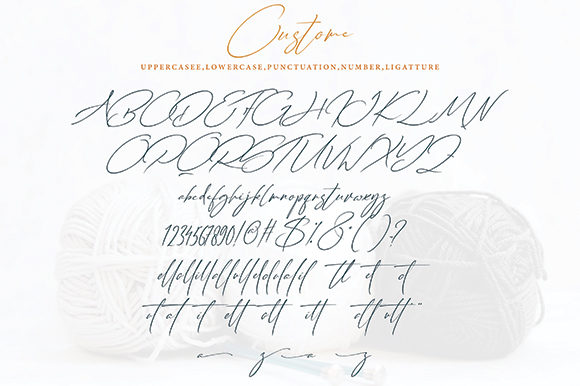 custome font with romantic, personalized touch.
