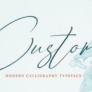 Custome Delicate Handwritten Font cover image.