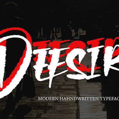 Deesirre Urban Styled Handwritten Font cover image.
