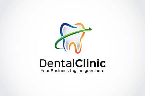 Blue, Yellow and Green Color of Logo DentalClinic.