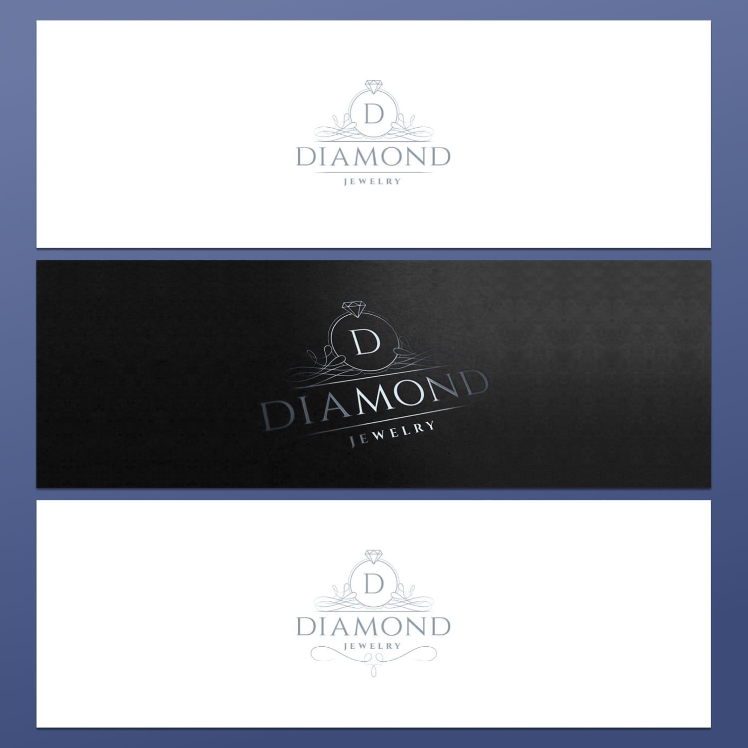Diamond Jewelry Logo Design preview image.