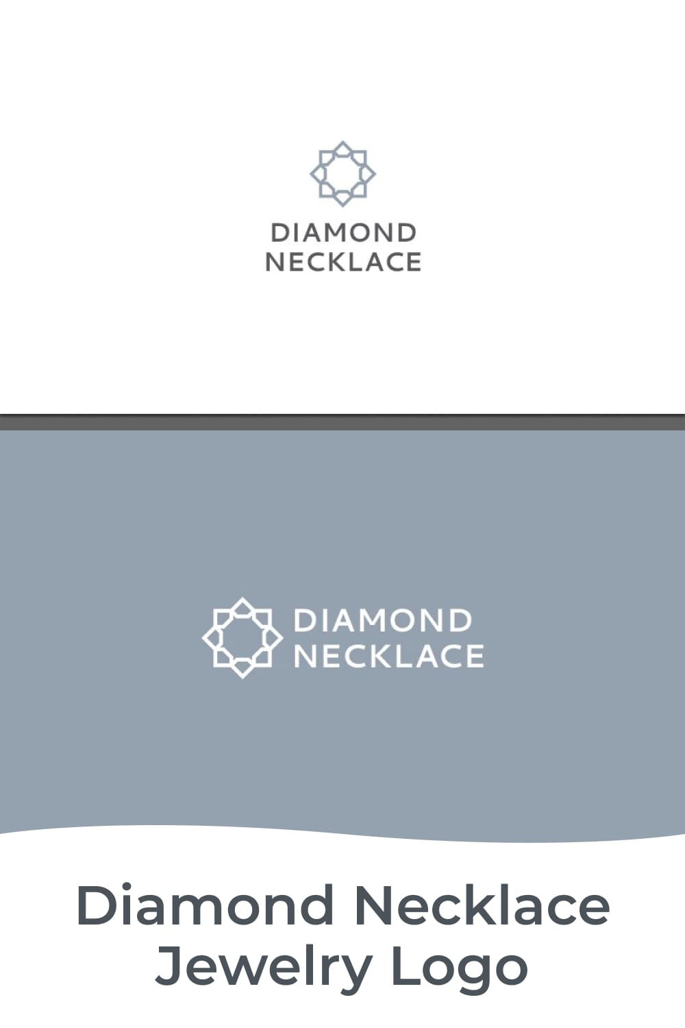 diamond necklace jewelry logo for luxury brand.