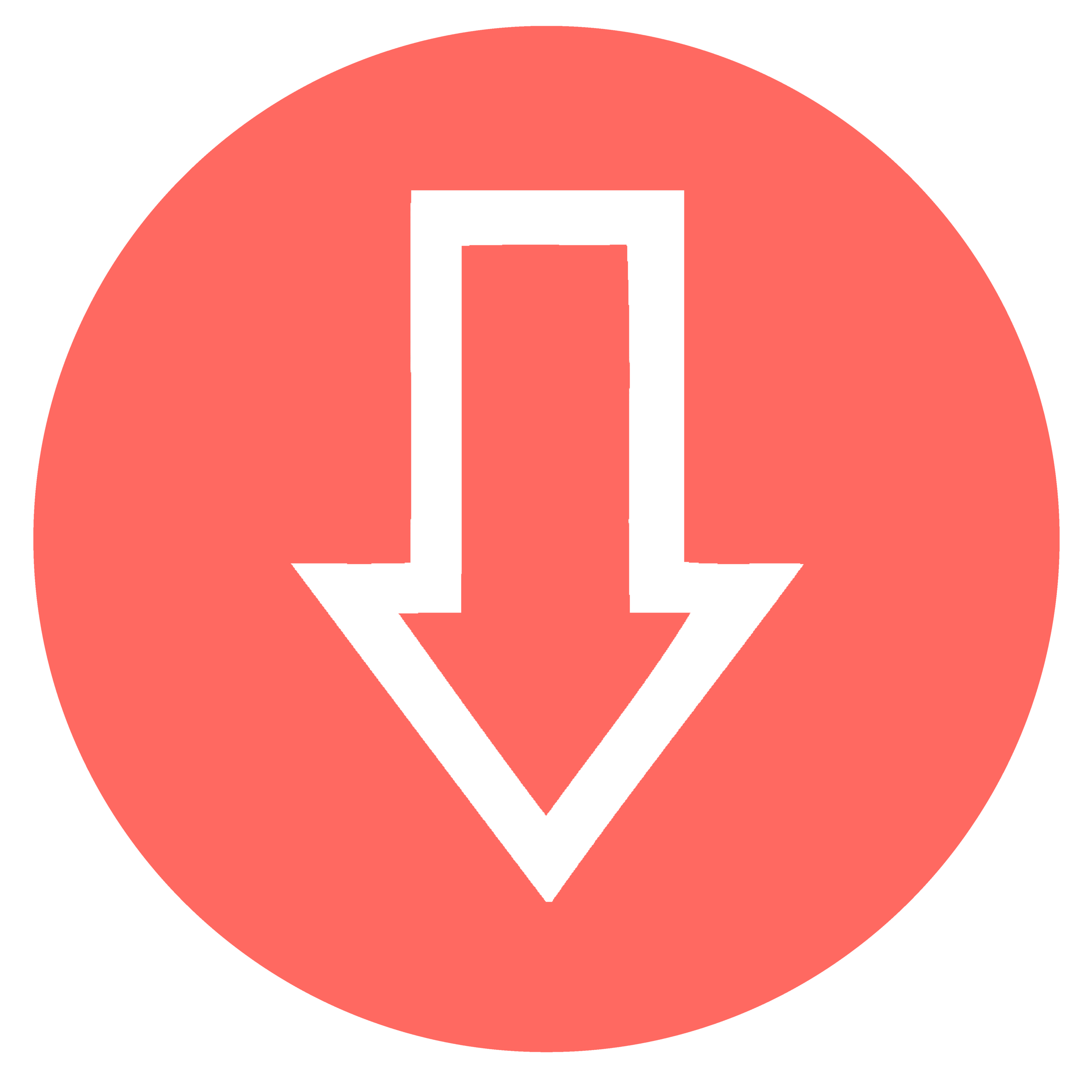 directional arrow down contour icon 148 01