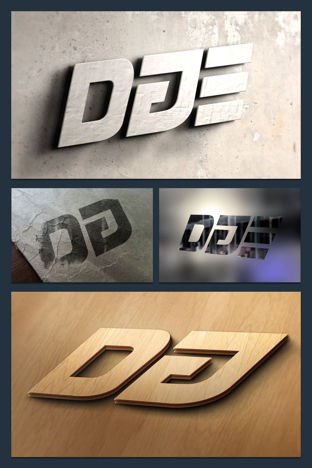 dj logo stylish collection.
