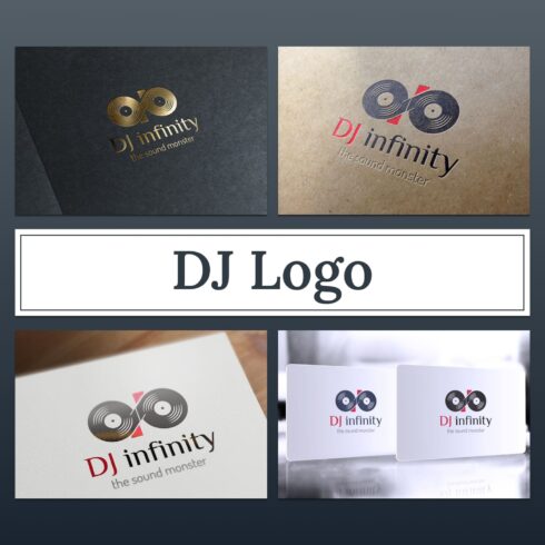 DJ Logo Design Template cover image.