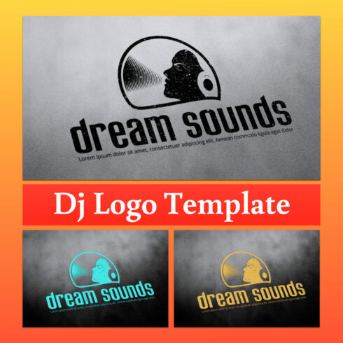 Dj Logo Music Graphics Template cover image.