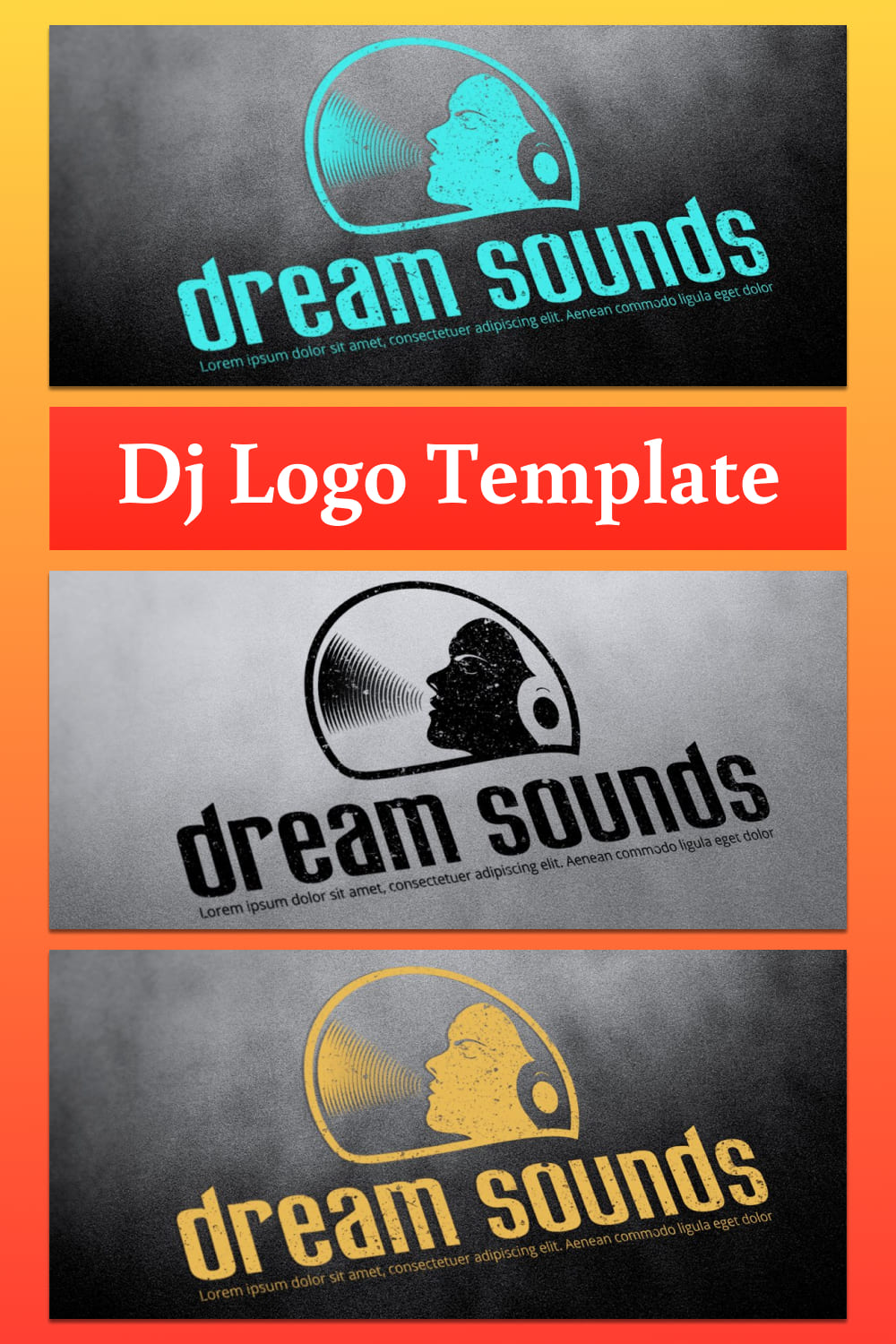 dj logo template music.