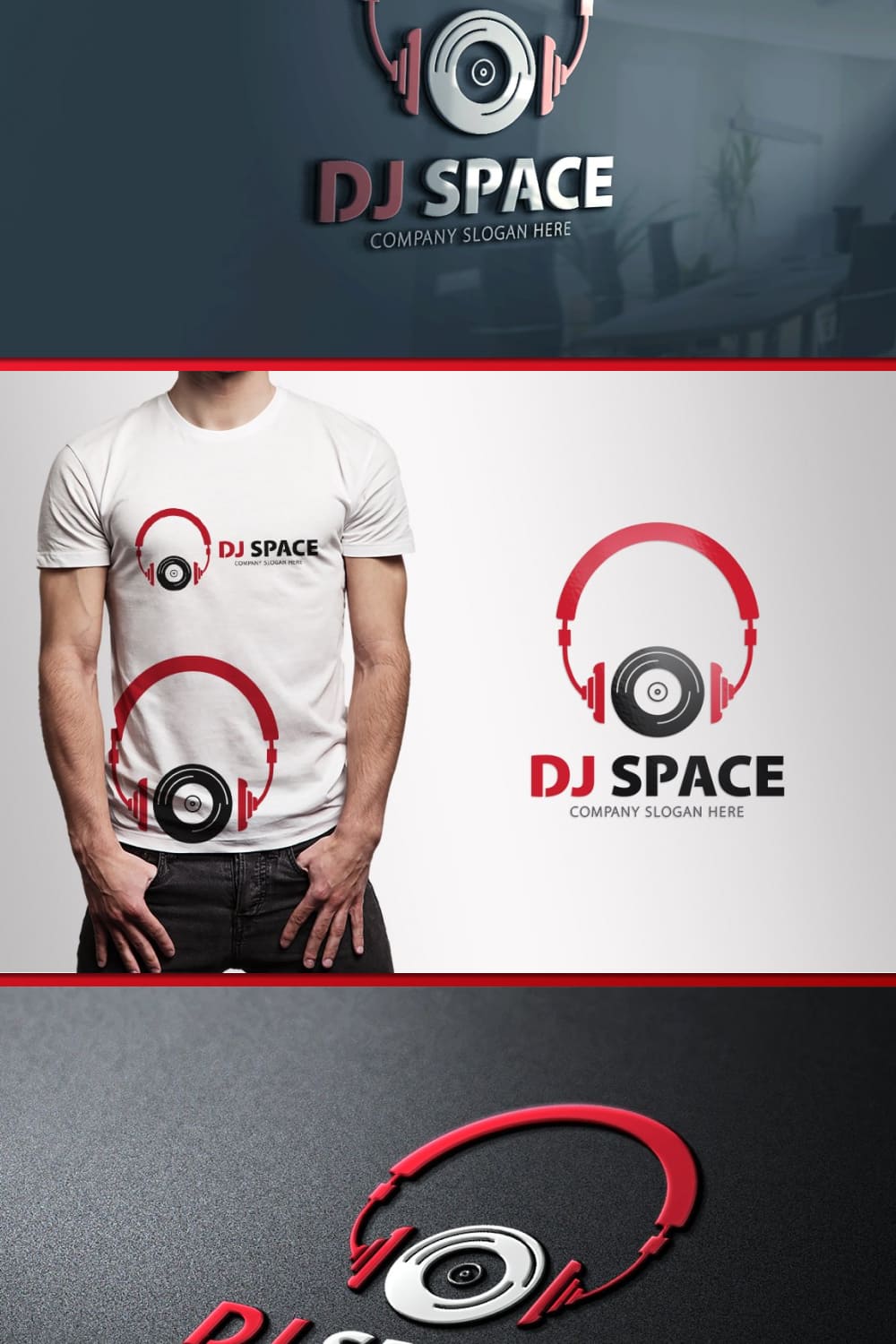 dj space logo music logo templates.