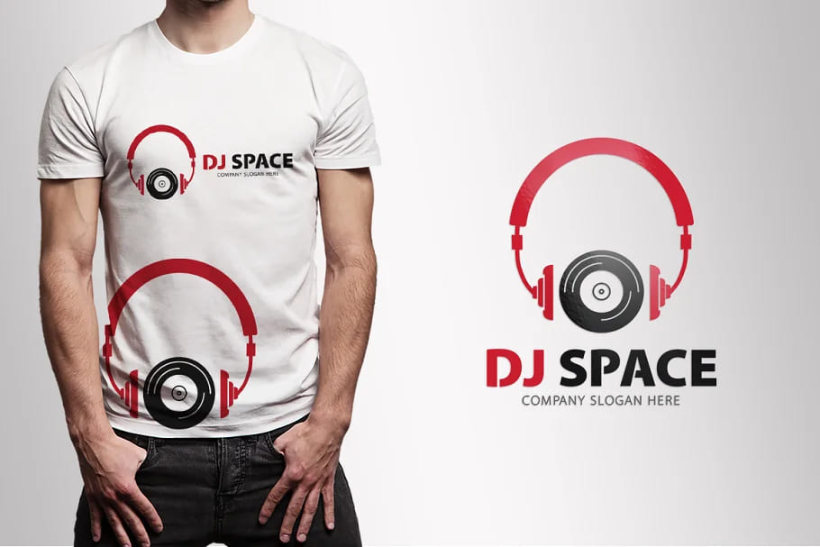 dj space logo for musician project.