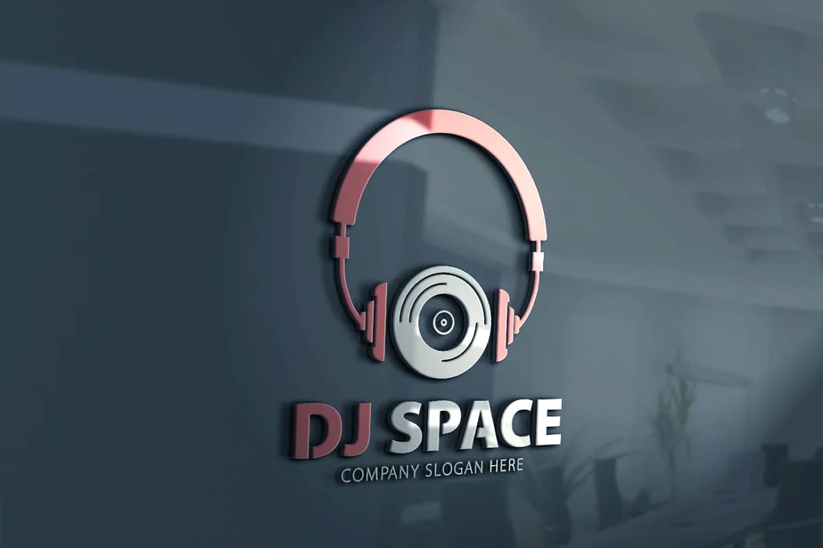 dj space logo for your music brand.