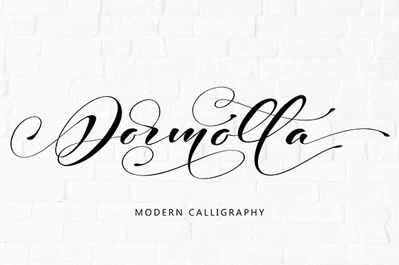 dormotta modern calligraphy.