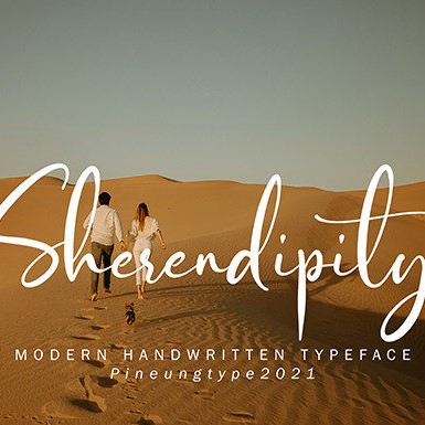 Enternity Sunset Flowing Handcrafted Typeface cover image.