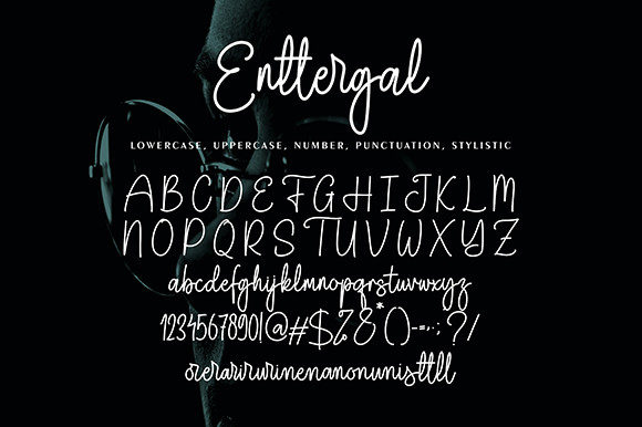 enttergal handwritten font, perfect for your projects.