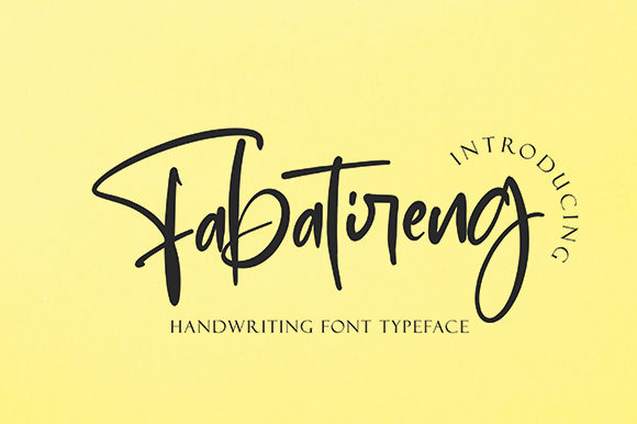 Fabatireng Clean Handwritten Font facebook image.