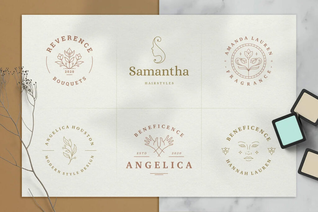 Feminine Logos Editable Templates Bundle – MasterBundles