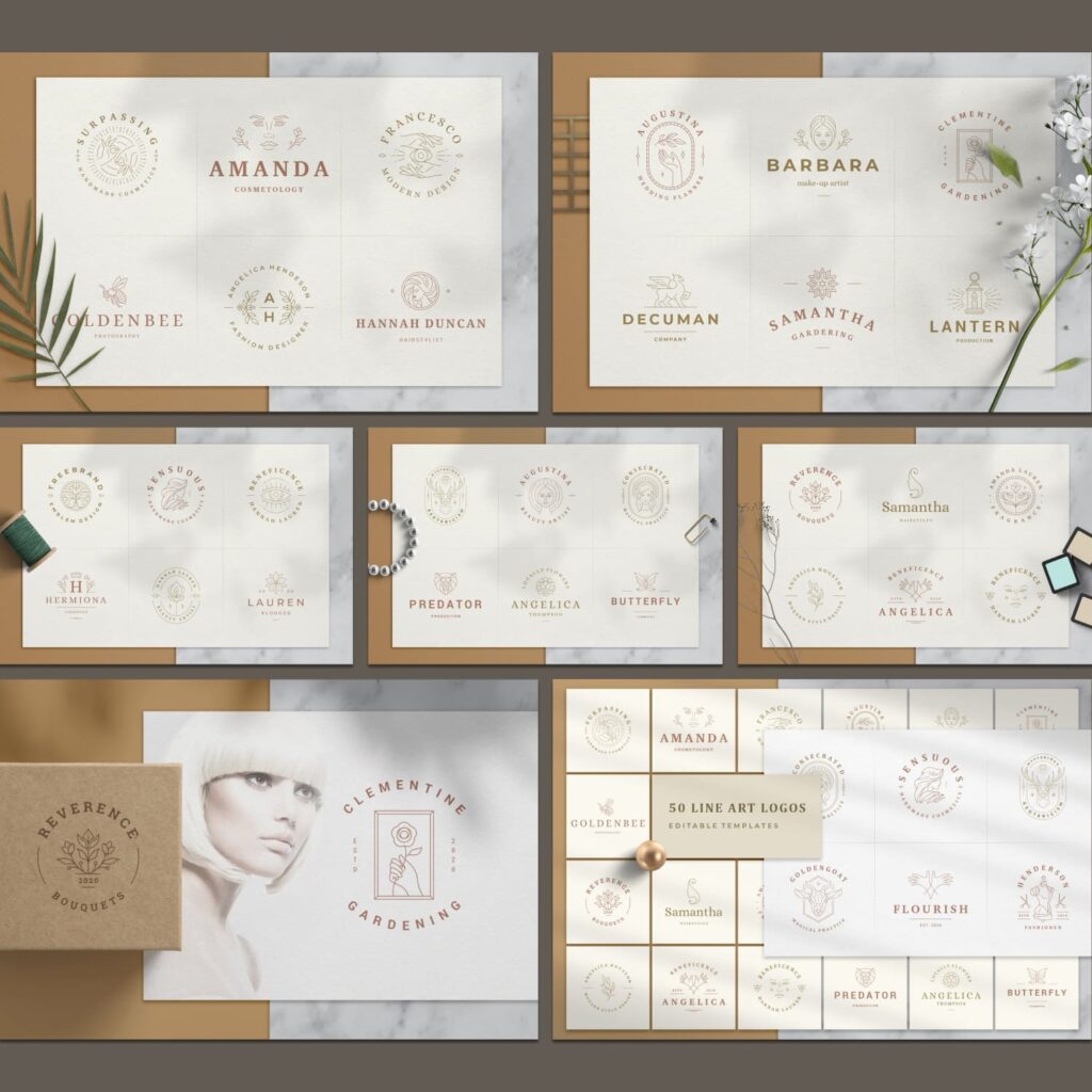 Feminine Logos Editable Templates Bundle – MasterBundles